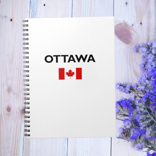 Ottawa Canada Canadian Flag Light-Colour Notebook (Creator Uploaded)