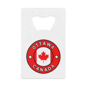 Ottawa Canada Credit Card Bottle Opener
