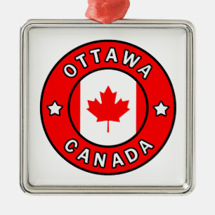 Ottawa Canada Metal Ornament