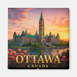 Ottawa Canada Northern Waterfront Travel 🌍 Magnet