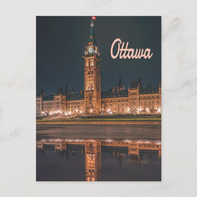 Ottawa Canada Ontario Parliament Hill Postcard (Front)