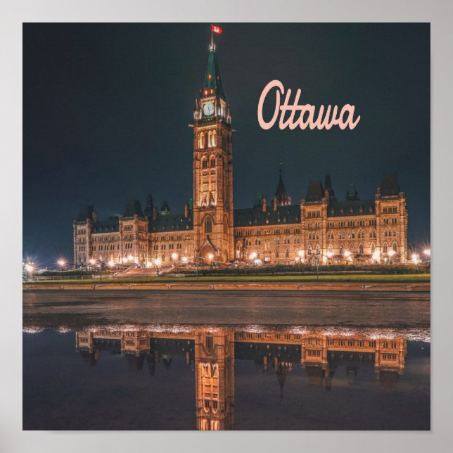 Ottawa Canada Ontario Parliament Hill Poster (Front)