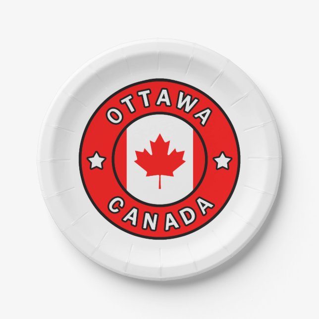 Ottawa Canada Paper Plate (Front)