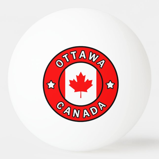 Ottawa Canada Ping Pong Ball (Front)