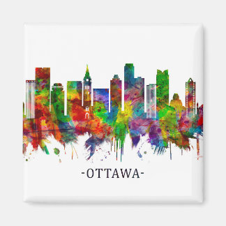 Ottawa Canada Skyline Magnet