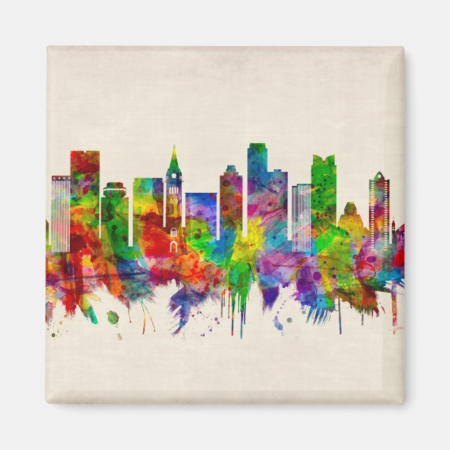 Ottawa Canada Skyline Magnet (Front)