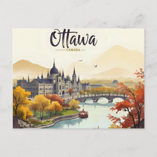 Ottawa Canada Skyline Postcard