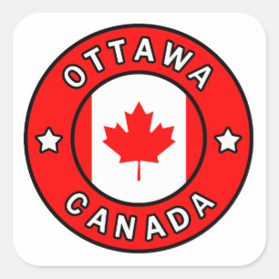 Ottawa Canada Square Sticker