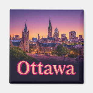 🧲 Ottawa Canada Travel Keepsake Vacation Memory Magnet