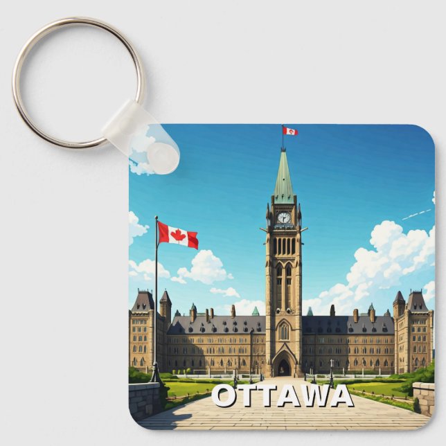 Ottawa Canada Travel Keychain (Front)