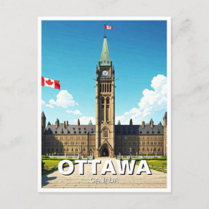 Ottawa Canada Travel Postcard