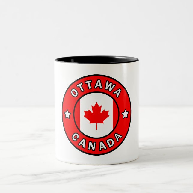 Ottawa Canada Two-Tone Coffee Mug (Center)
