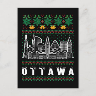 Ottawa Canada Ugly Christmas Postcard