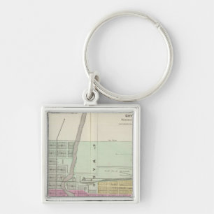 Ottawa City and Williamsburg, Kansas Keychain