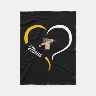 Ottawa-glandorf Titans Logo Half Heart Slogan Hs Fleece Blanket