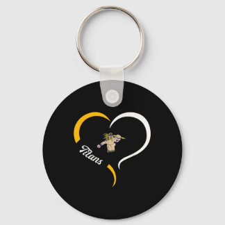 Ottawa-glandorf Titans Logo Half Heart Slogan Hs  Keychain