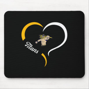 Ottawa-glandorf Titans Logo Half Heart Slogan Hs  Mouse Pad