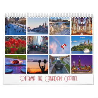 Ottawa, la capitale canadienne Calendrier des 12 m