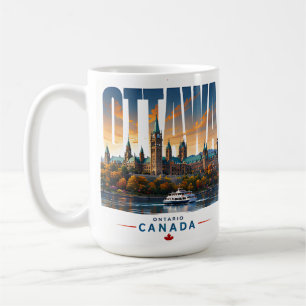 🏛 Ottawa Modern Capital City Style 🏛 Coffee Mug