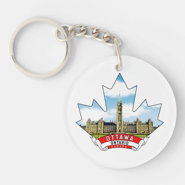 Ottawa, Ontario Canada Keychain (Front)