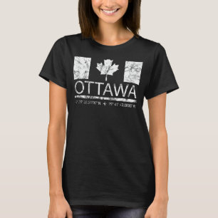 Ottawa Ontario Canadian Flag Travel to Ottawa T-Shirt