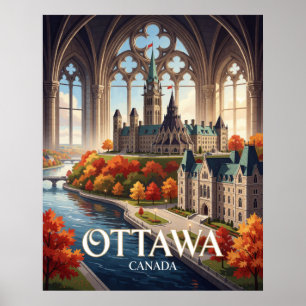 Ottawa Ontario Historic Capital Poster