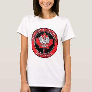 Ottawa Round Polish Canadian Leaf T-Shirt