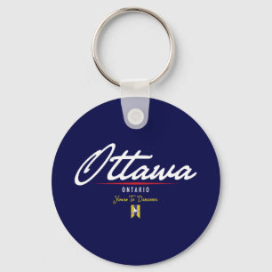 Ottawa Script Keychain