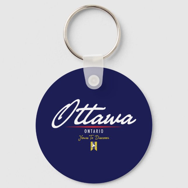 Ottawa Script Keychain (Front)