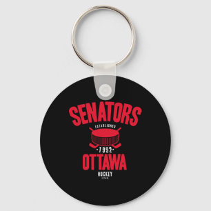Ottawa Senators Hockey Puck Black Officially Licen Keychain