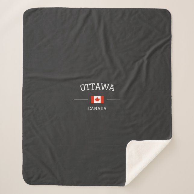 Ottawa Sherpa Blanket (Front)