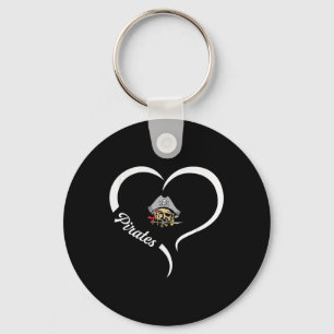 Ottawa Township Pirates Logo Half Heart Slogan Hs Keychain