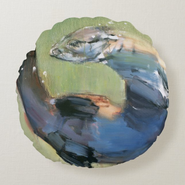 Otter 2003 round pillow (Front)