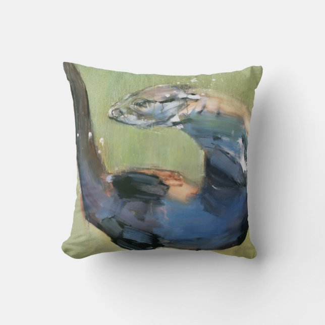 Otter 2003 throw pillow (Front)