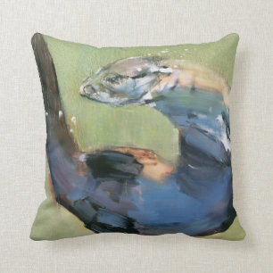 Otter 2003 throw pillow
