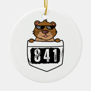 Otter 841  ceramic ornament