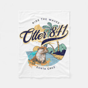 Otter 841 Surfing Otter 841 California Surf Board Fleece Blanket