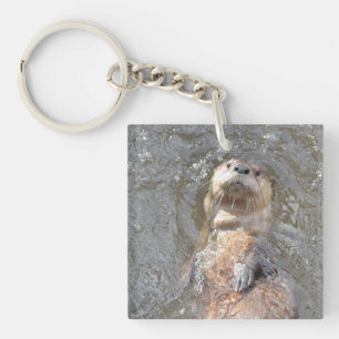 Otter Back Float Keychain