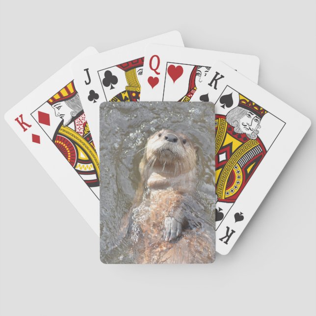 Otter Back Float Playing Cards (Back)