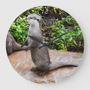 Otter Be Talking Large Round Wall Clock. Large Clock