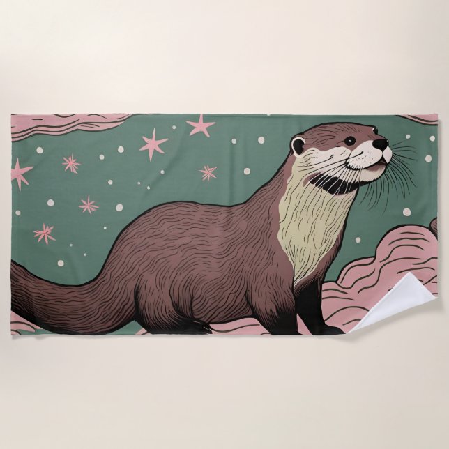 Otter Beach Towel (Front)