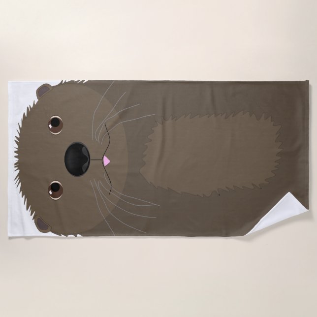Otter Beach Towel (Front)