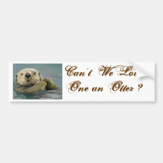 Otter Bumper Sticker