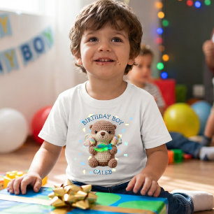 Otter & Candy Themed Birthday Boy Personalized Toddler T-shirt