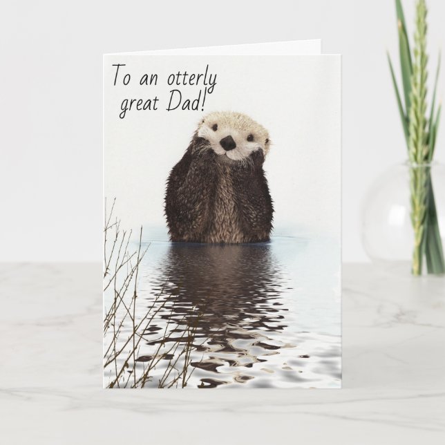 Otter carte fête des pères (Devant)