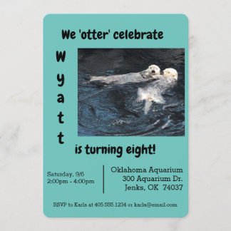 Otter Celebration Party Invitation