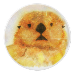 Otter Ceramic Knob