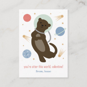 Otter Cette Carte Valentine Classe Mondiale