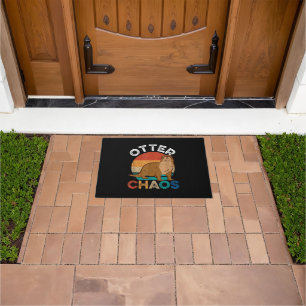 Otter Chaos For Men Women Cute Otter Lover Animal Doormat