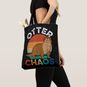 Otter Chaos For Men Women Cute Otter Lover Animal  Tote Bag
